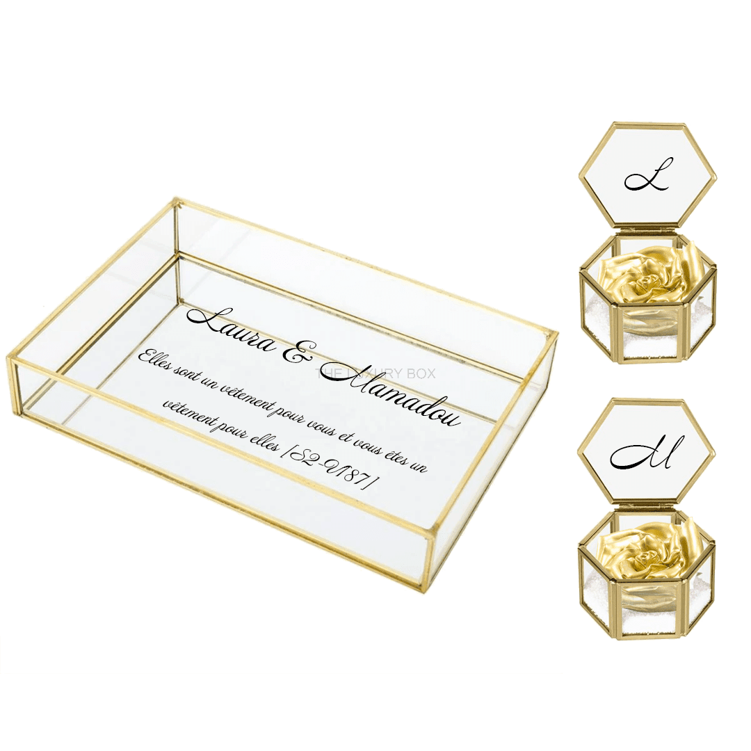 Plateau mariage rectangle (3) Plateau mariage rectangle 3 | The Luxury Box