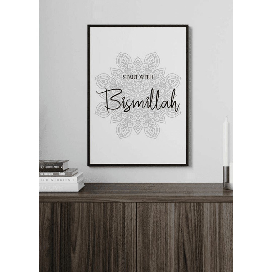 Poster Muslim Bismillah (2) Poster Muslim Bismillah 2 | The Luxury Box