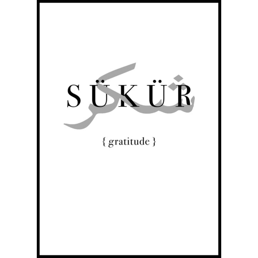 Poster Muslim Gratitude (1) Poster Muslim Gratitude 1 | The Luxury Box