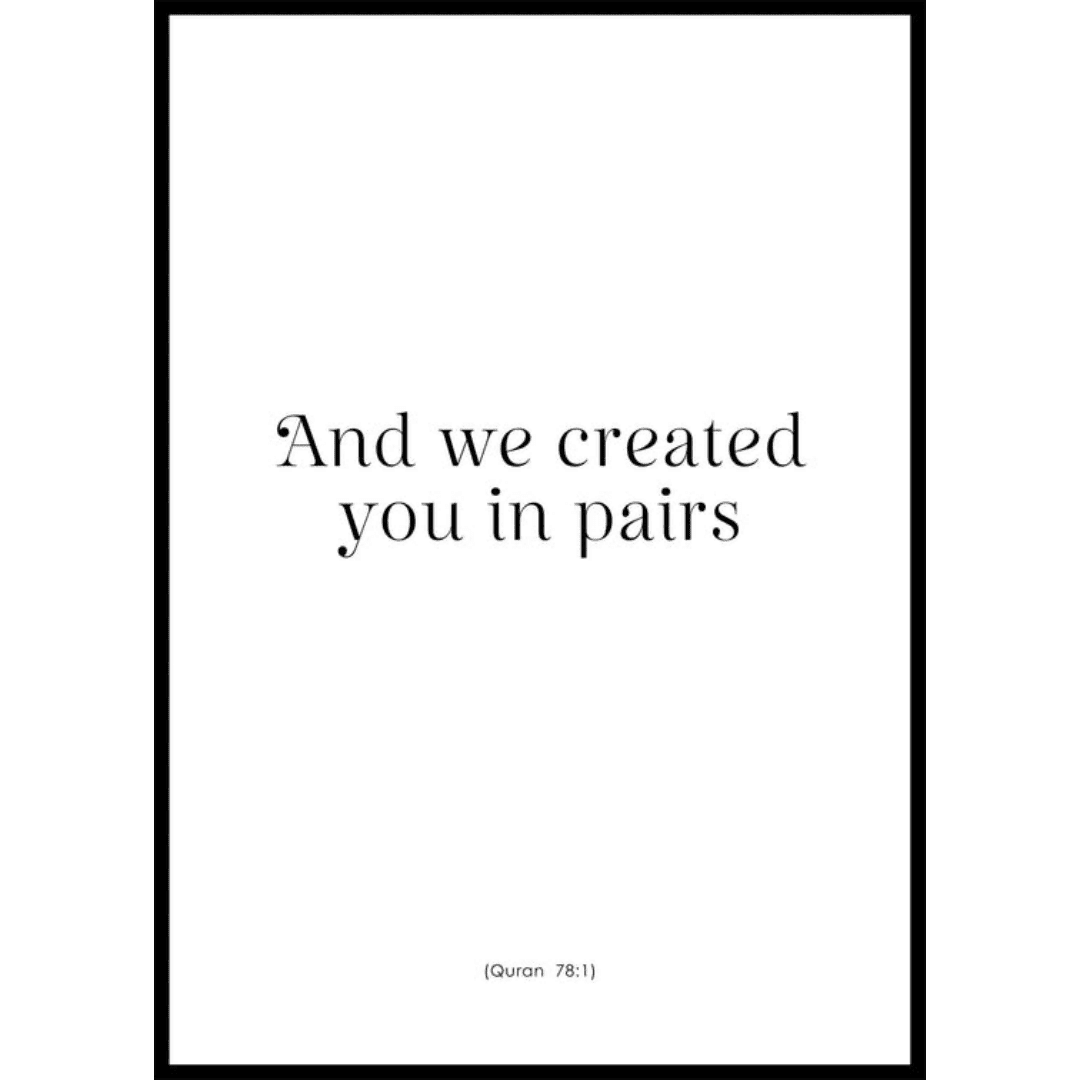 Poster Muslim In Pairs (1) Poster Muslim In Pairs 1 | The Luxury Box