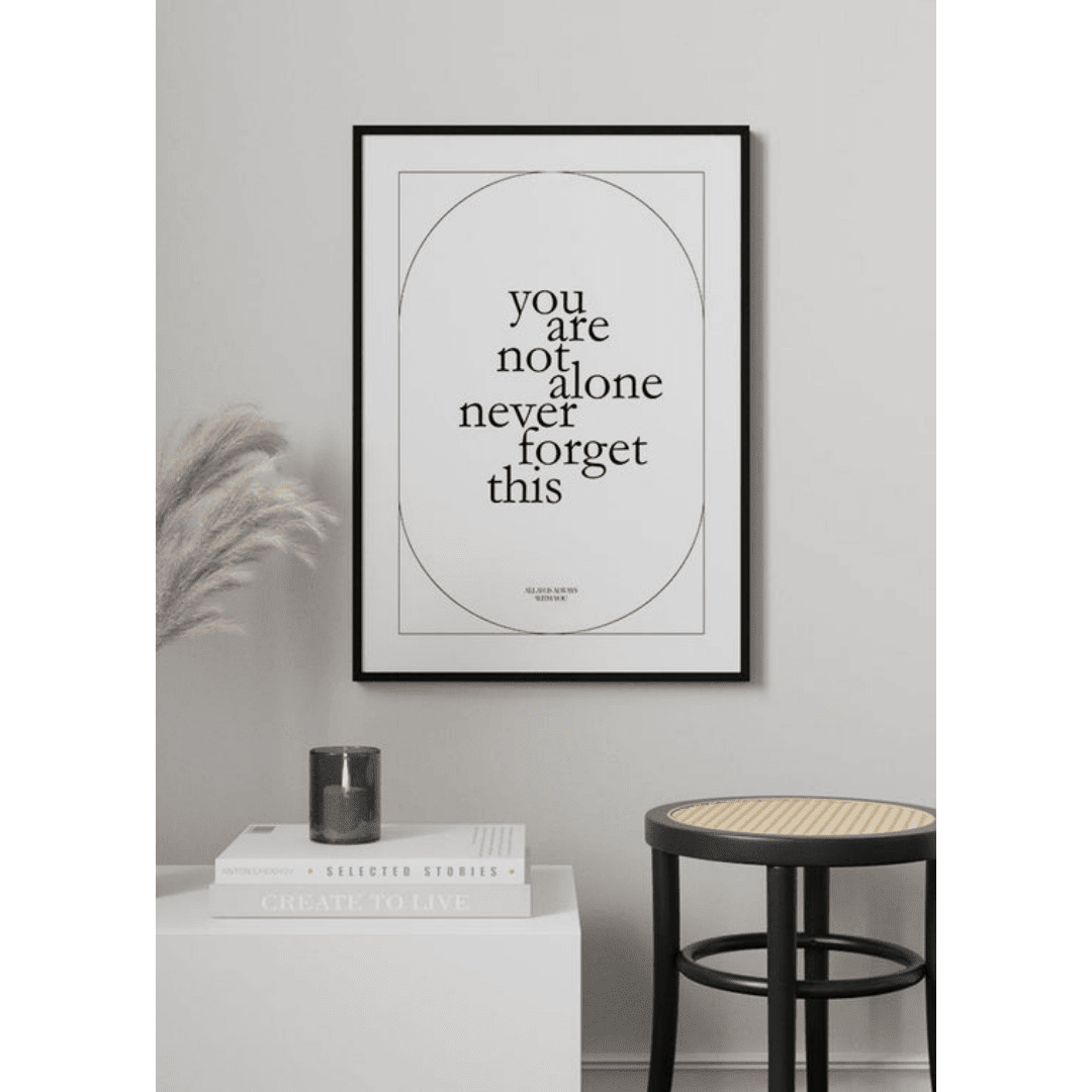 Poster Muslim Not Alone Poster Muslim Not Alone 1 | The Luxury Box