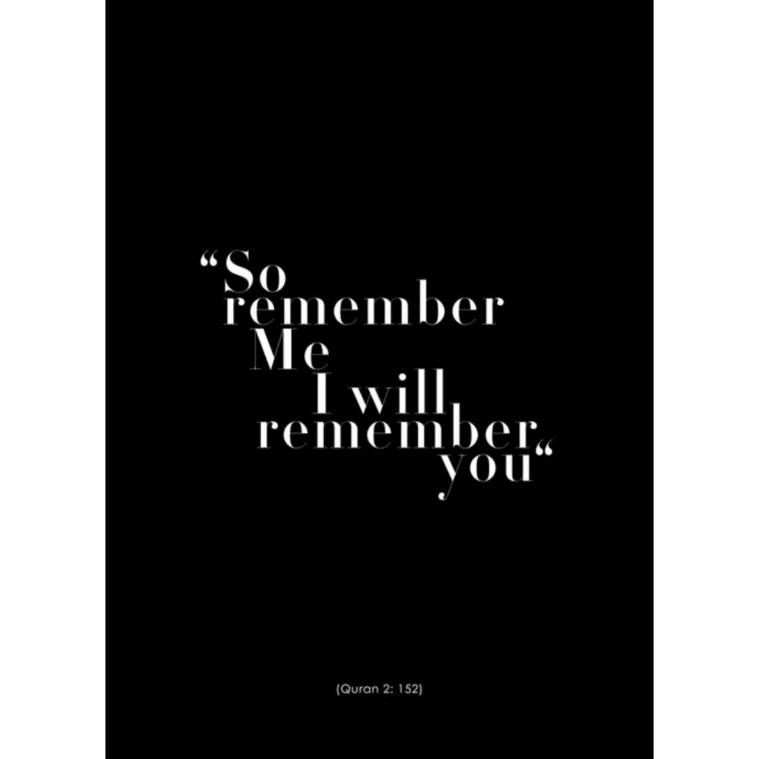 Poster Muslim So Remember (2) Poster Muslim So Remember 2 | The Luxury Box
