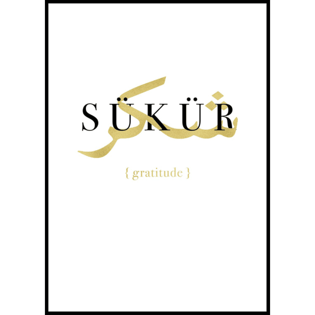 Poster Muslim Sukur Gold (1) Poster Muslim Sukur Gold 1 | The Luxury Box