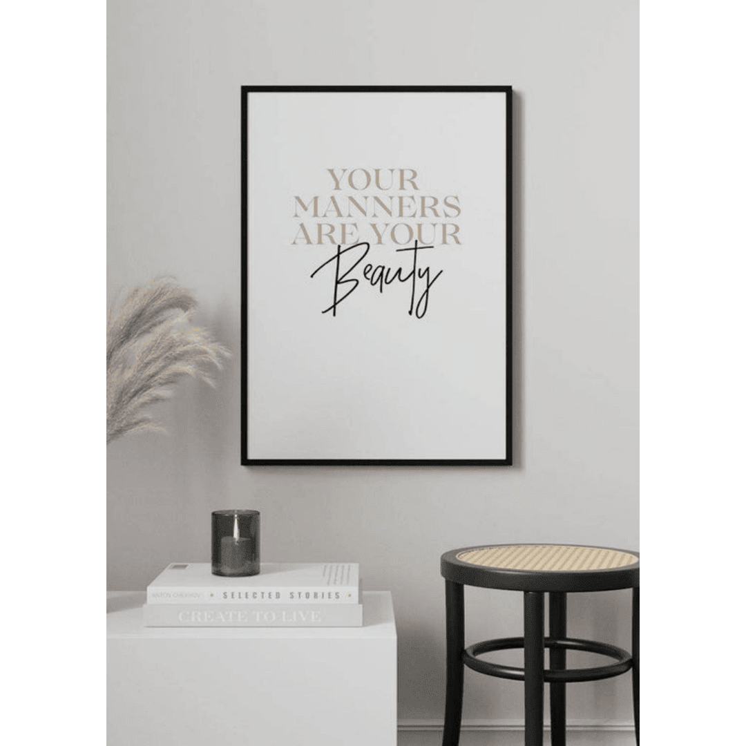 Poster Muslim Your Manners (1) Poster Muslim Your Manners 1 | The Luxury Box