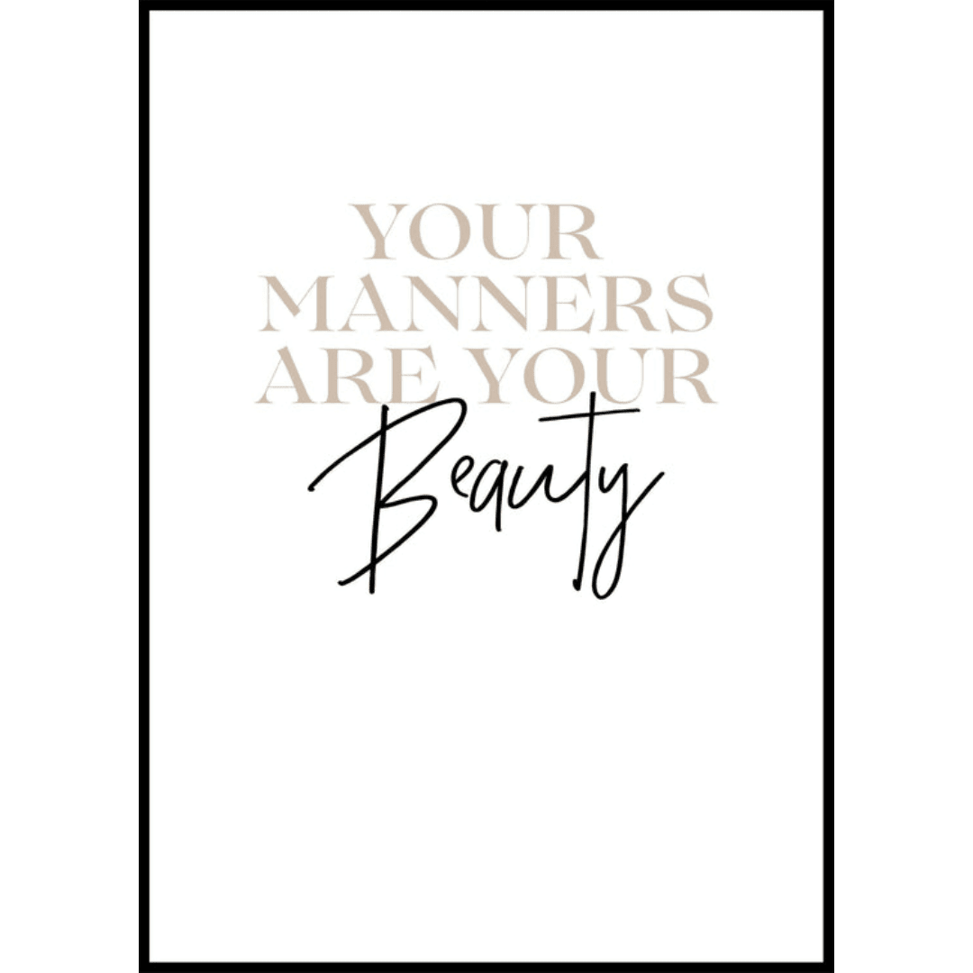 Poster Muslim Your Manners (2) Poster Muslim Your Manners 2 | The Luxury Box