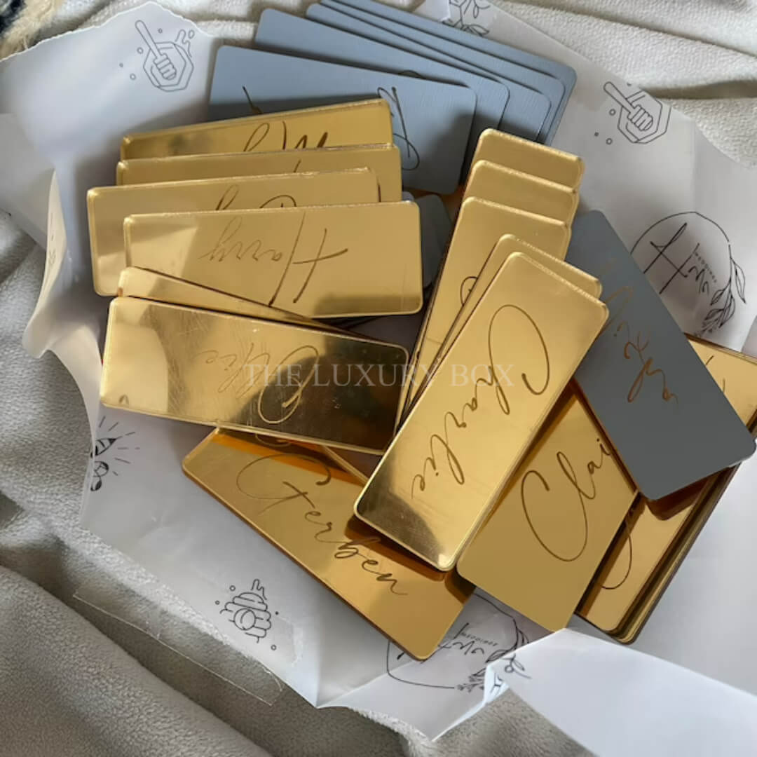 Acrylic Name Wedding (3) Carte nom invité