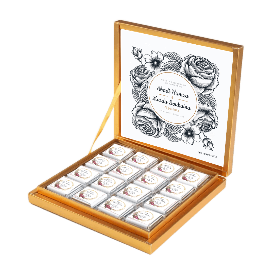 Coffret de chocolats personnalisé Coffret de chocolats personnalisé
