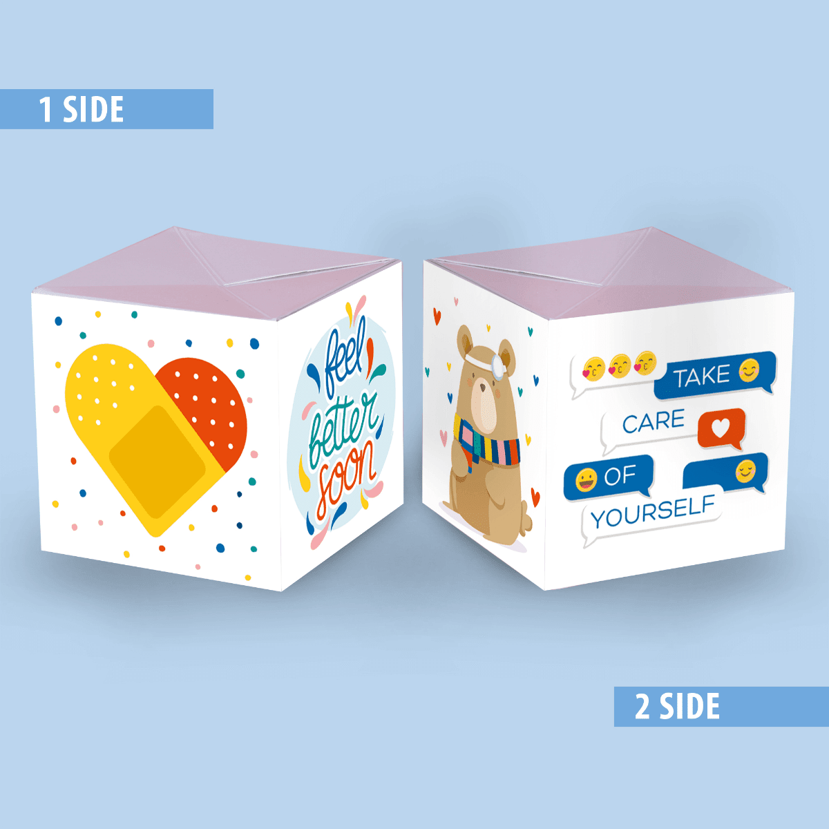 GetWell3 Carte Surprise Explosion de confettis