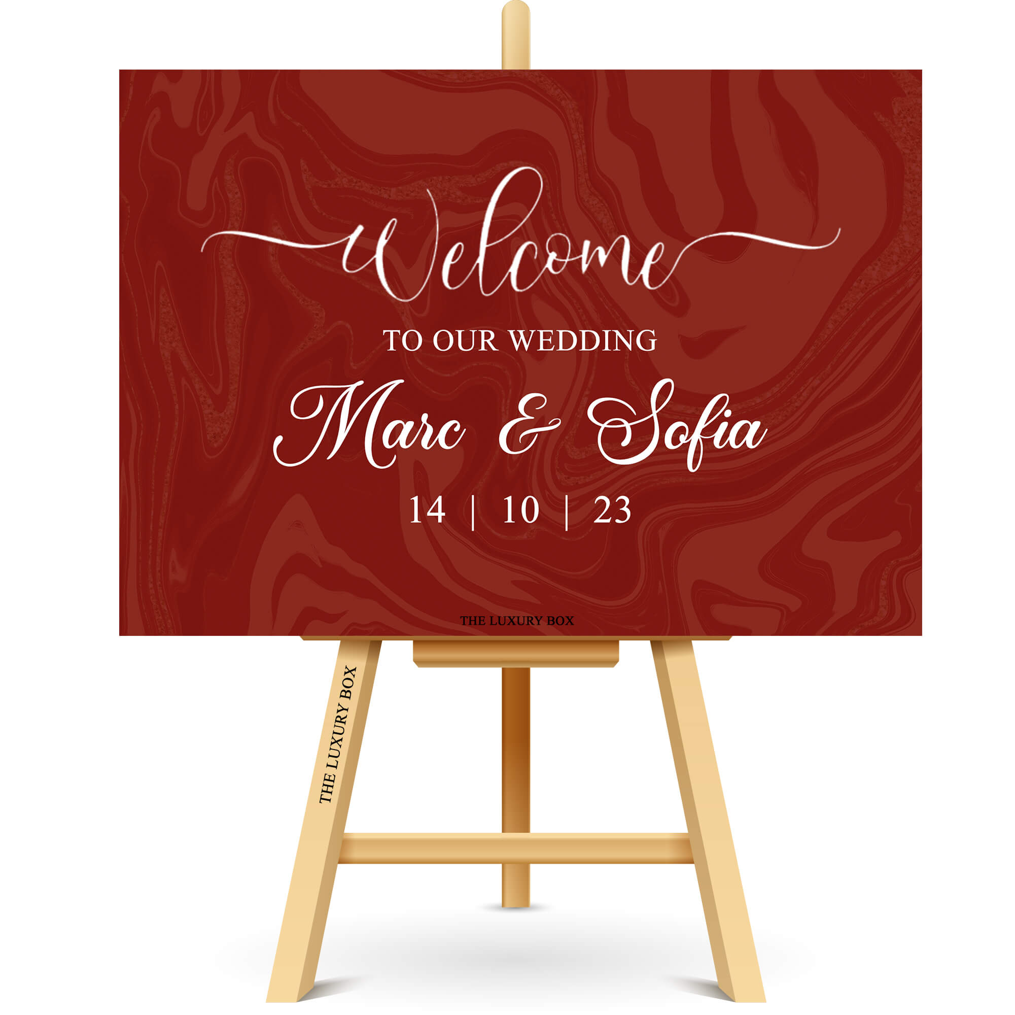 Horizontal Sign Box (7) Panneau Welcome Mariage