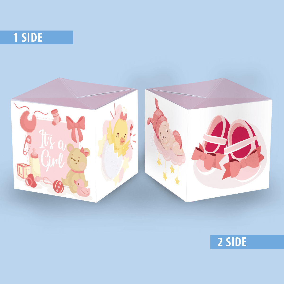 Carte Surprise Explosion de confettis Its a Girl Carte Surprise Explosion de confettis