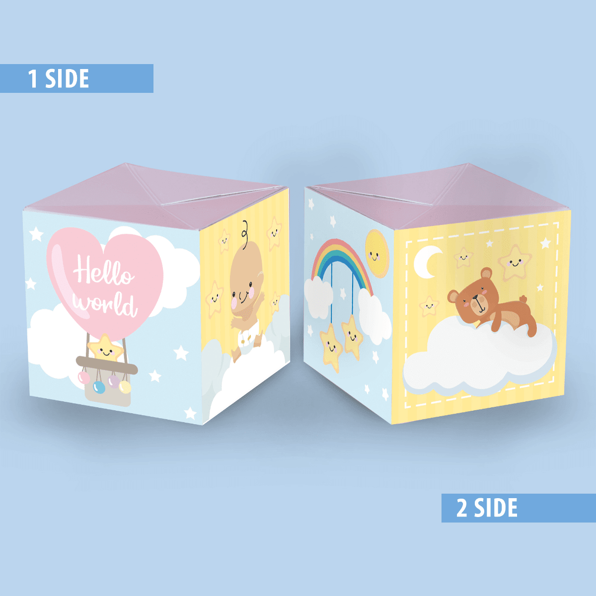 New baby2 Carte Surprise Explosion de confettis