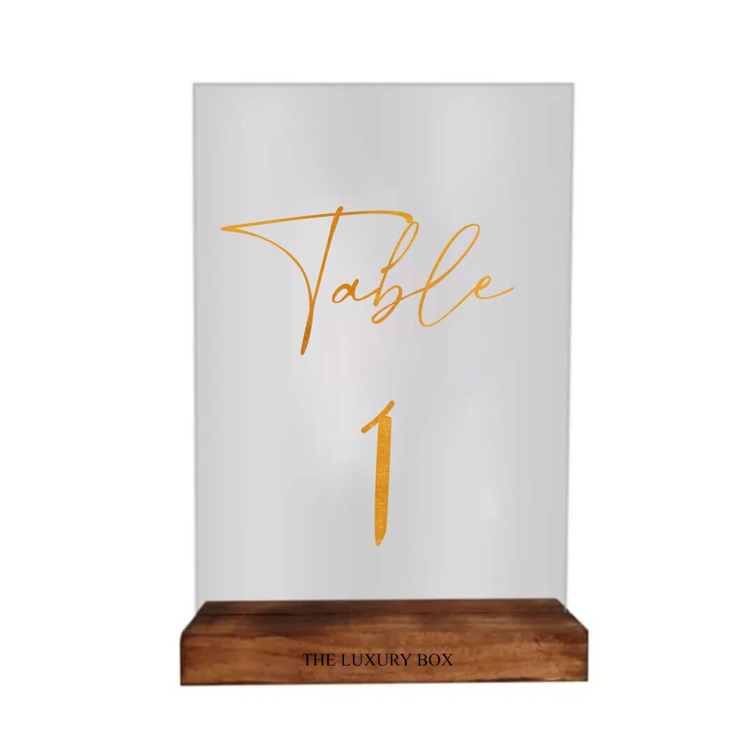 Numéro de table (1) Numero de table 1 | The Luxury Box