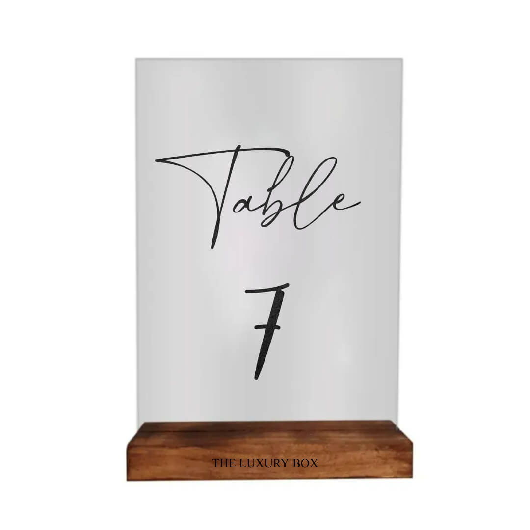 Numéro de table (3) Numero de table 3 | The Luxury Box