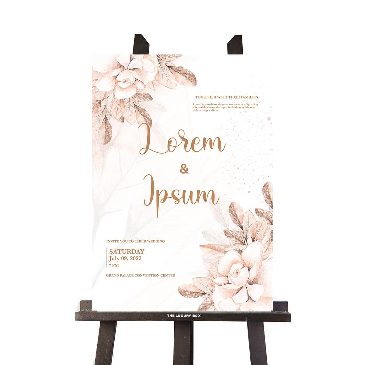 The Sign Box (13) Panneau welcome mariage