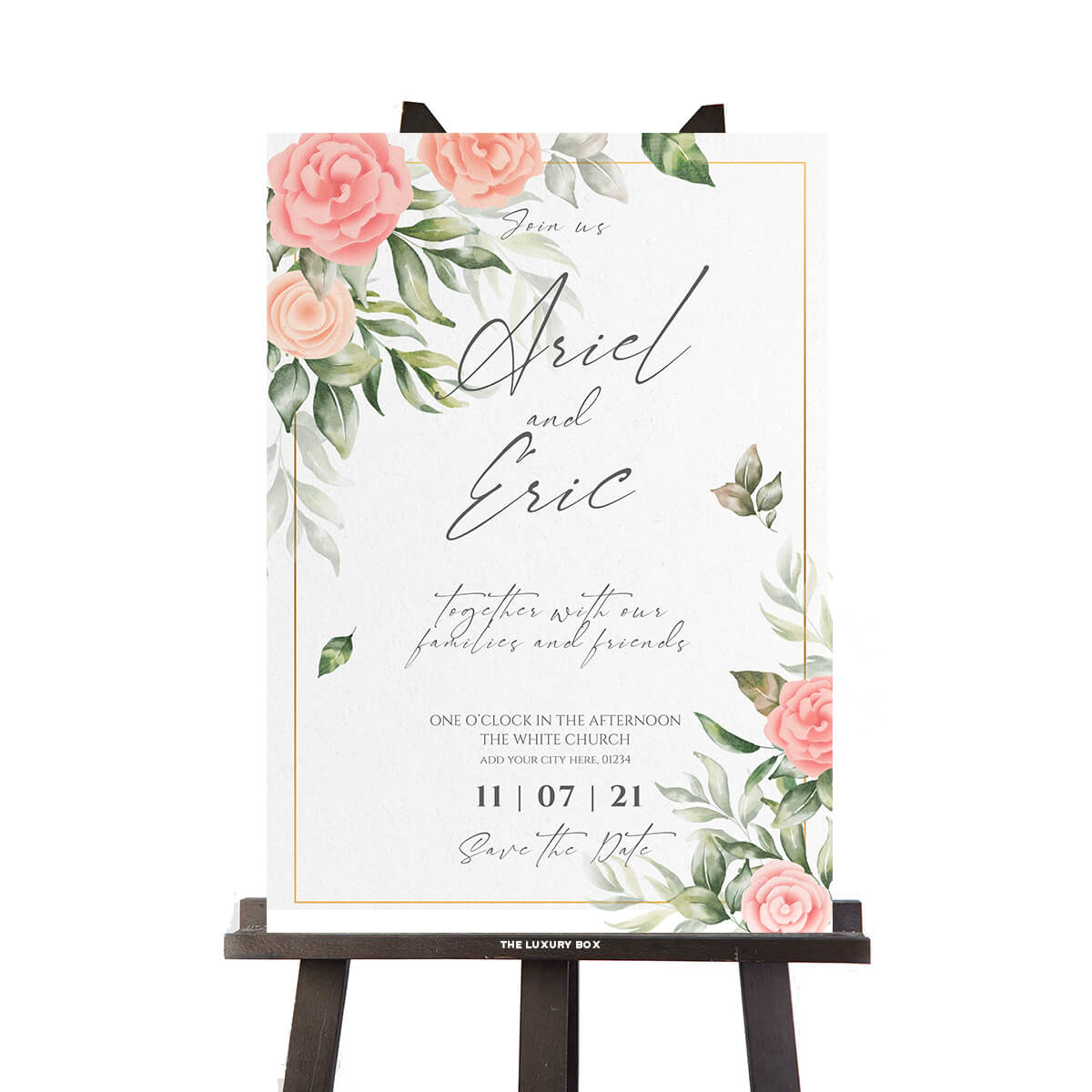 The Sign Box (2) Panneau welcome mariage