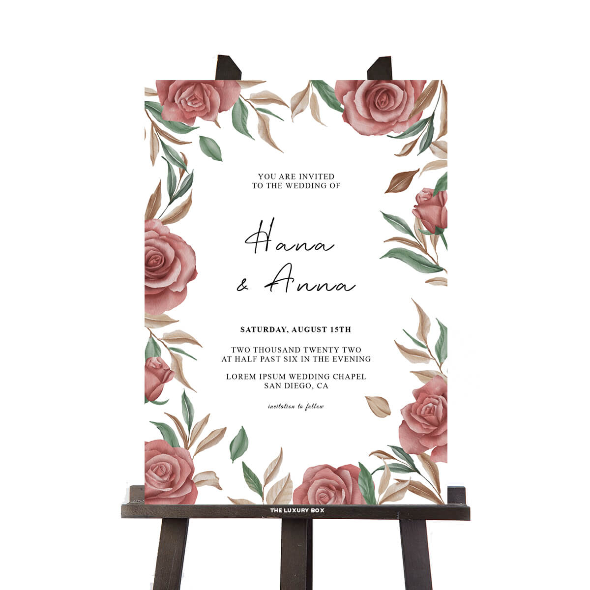 The Sign Box (4) Panneau welcome mariage