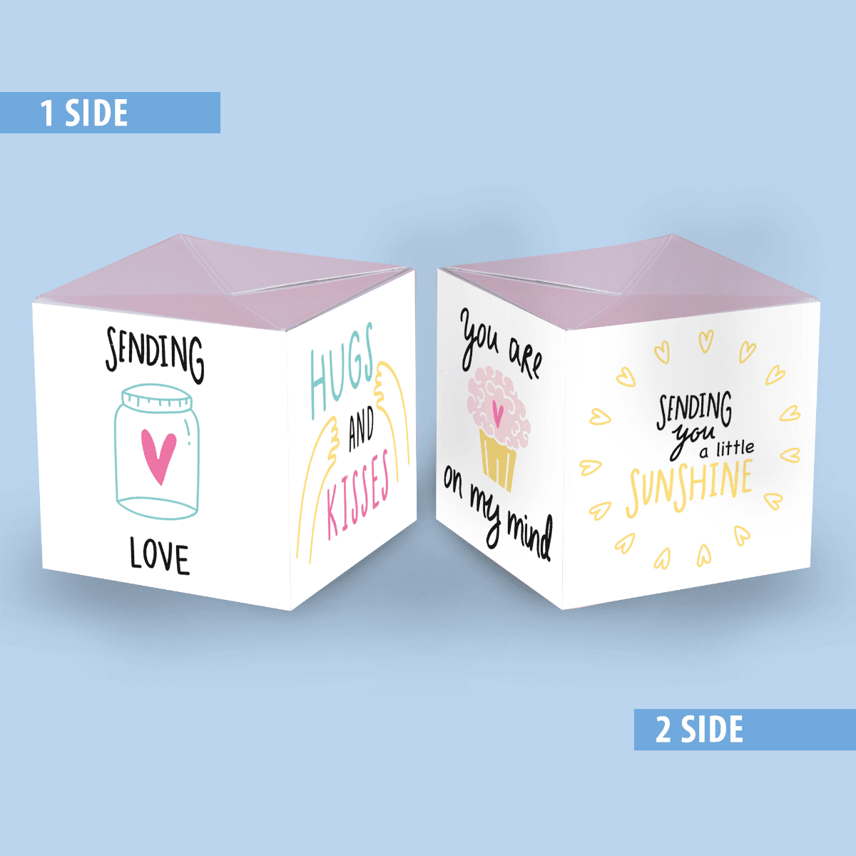 Thinking of you2 Carte Surprise Explosion de confettis