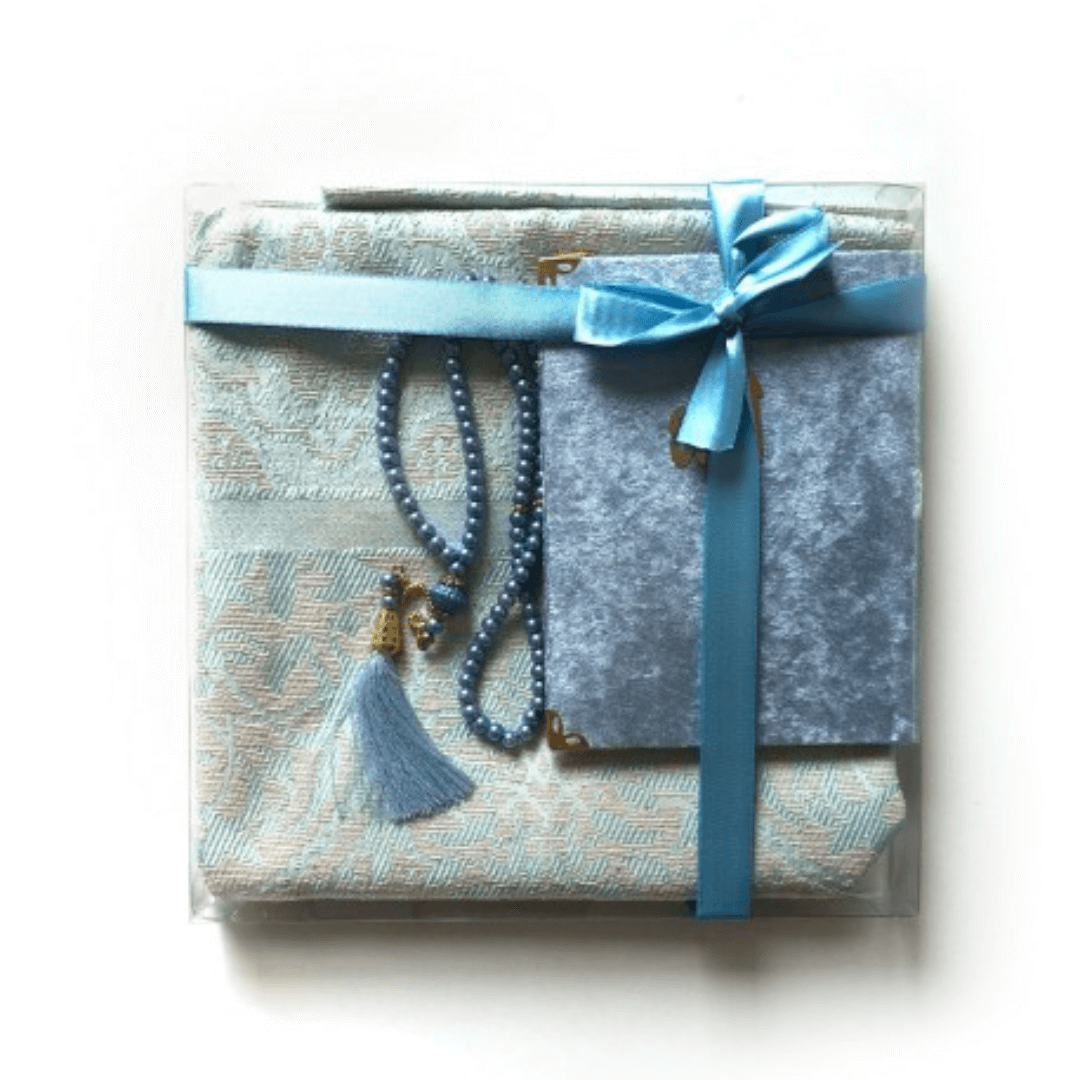 coffret-cadeau-coran-tasbih-tapis-de-priere-bleu-ciel Coffret coran
