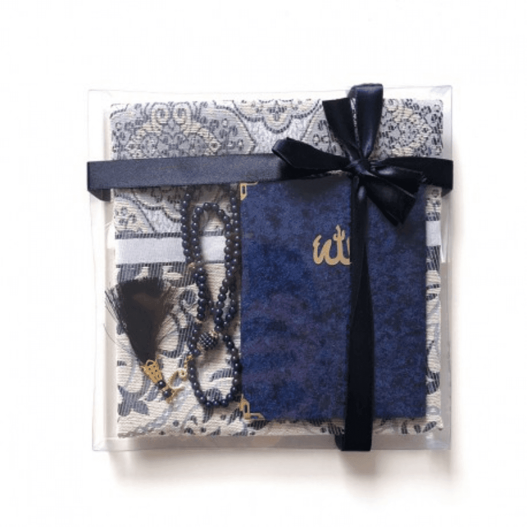 coffret-cadeau-coran-tasbih-tapis-de-priere-bleu-fonce Coffret coran