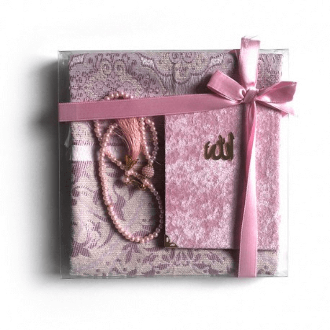 coffret-cadeau-coran-tasbih-tapis-de-priere-rose Coffret coran
