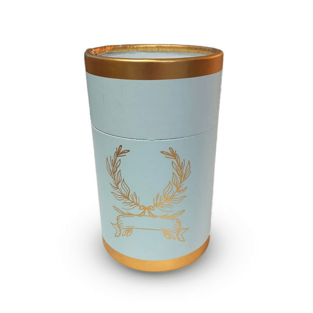 coffret-cadeau-priere-tapis-et-chapelet-de-luxe-boite-ronde-doree-bleu-ciel (1) Coffret tapis de priere