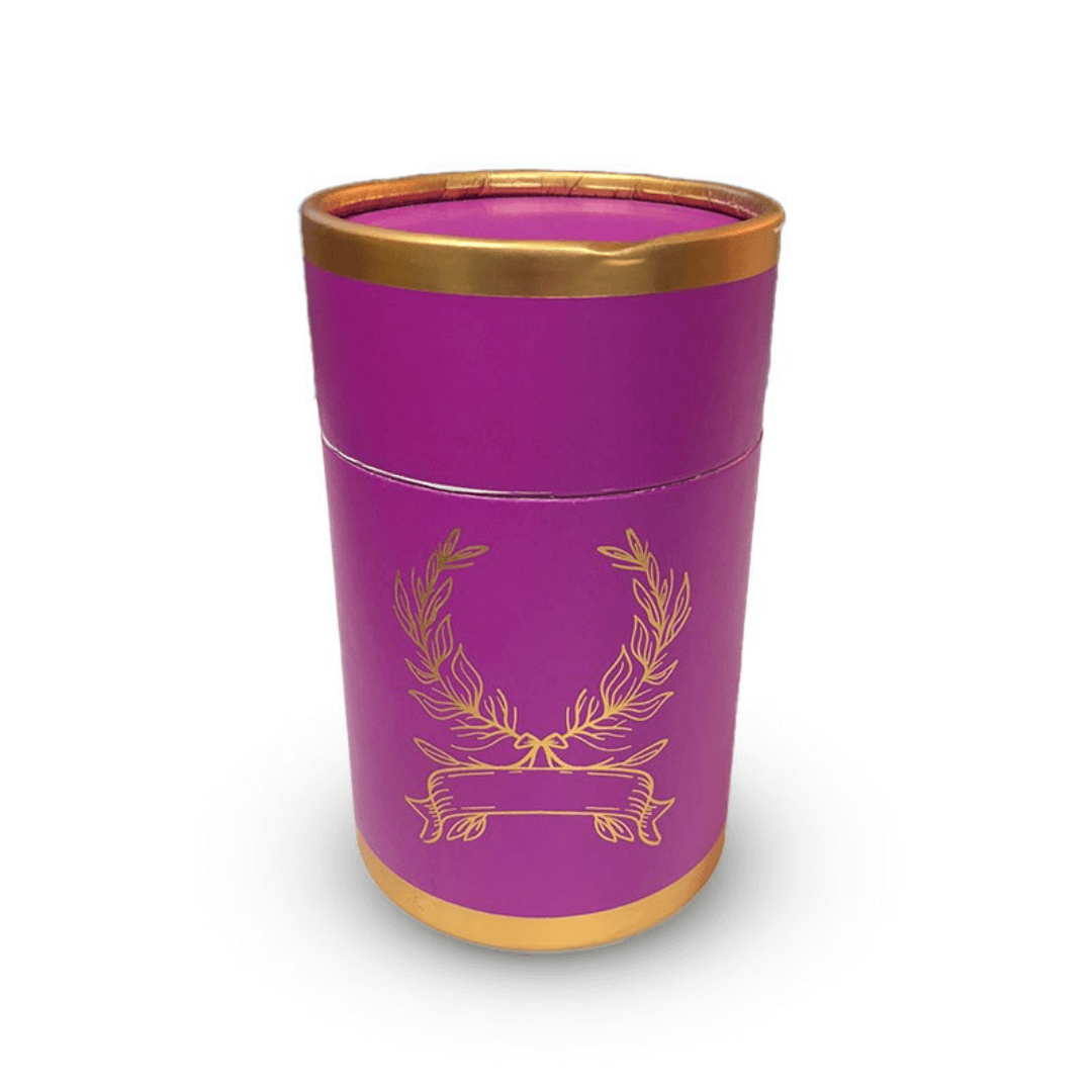 coffret-cadeau-priere-tapis-et-chapelet-de-luxe-boite-ronde-doree-fushia Coffret tapis de priere