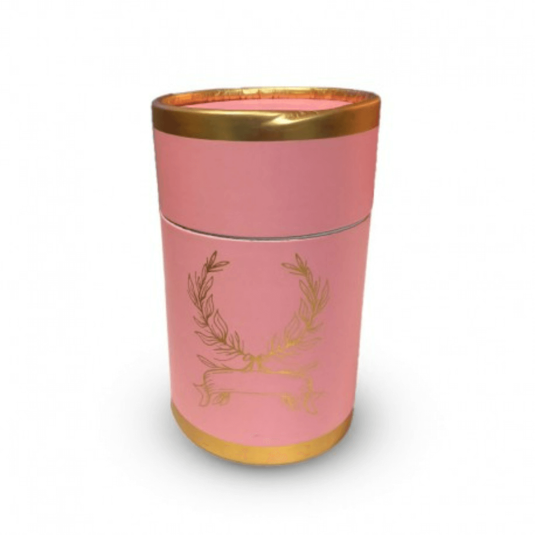 coffret-cadeau-priere-tapis-et-chapelet-de-luxe-boite-ronde-doree-rose Coffret tapis de priere