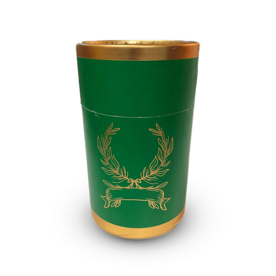 coffret-cadeau-priere-tapis-et-chapelet-de-luxe-boite-ronde-doree-vert Coffret tapis de priere