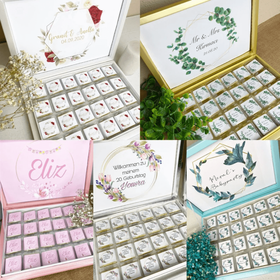 Coffret de chocolats personnalisable Coffret de chocolats personnalisable