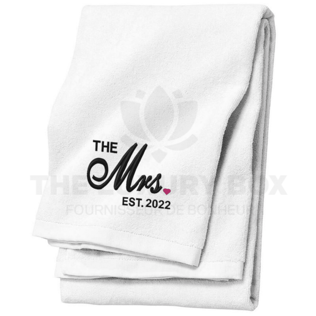 Serviette mariage personnalisable Serviette mariage personnalisable