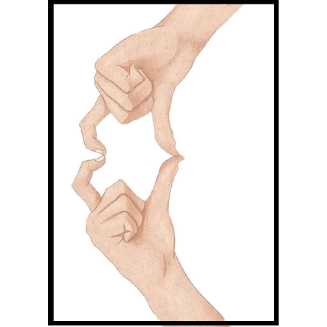 Cadre personnalisable LoveHands | The Luxury Box