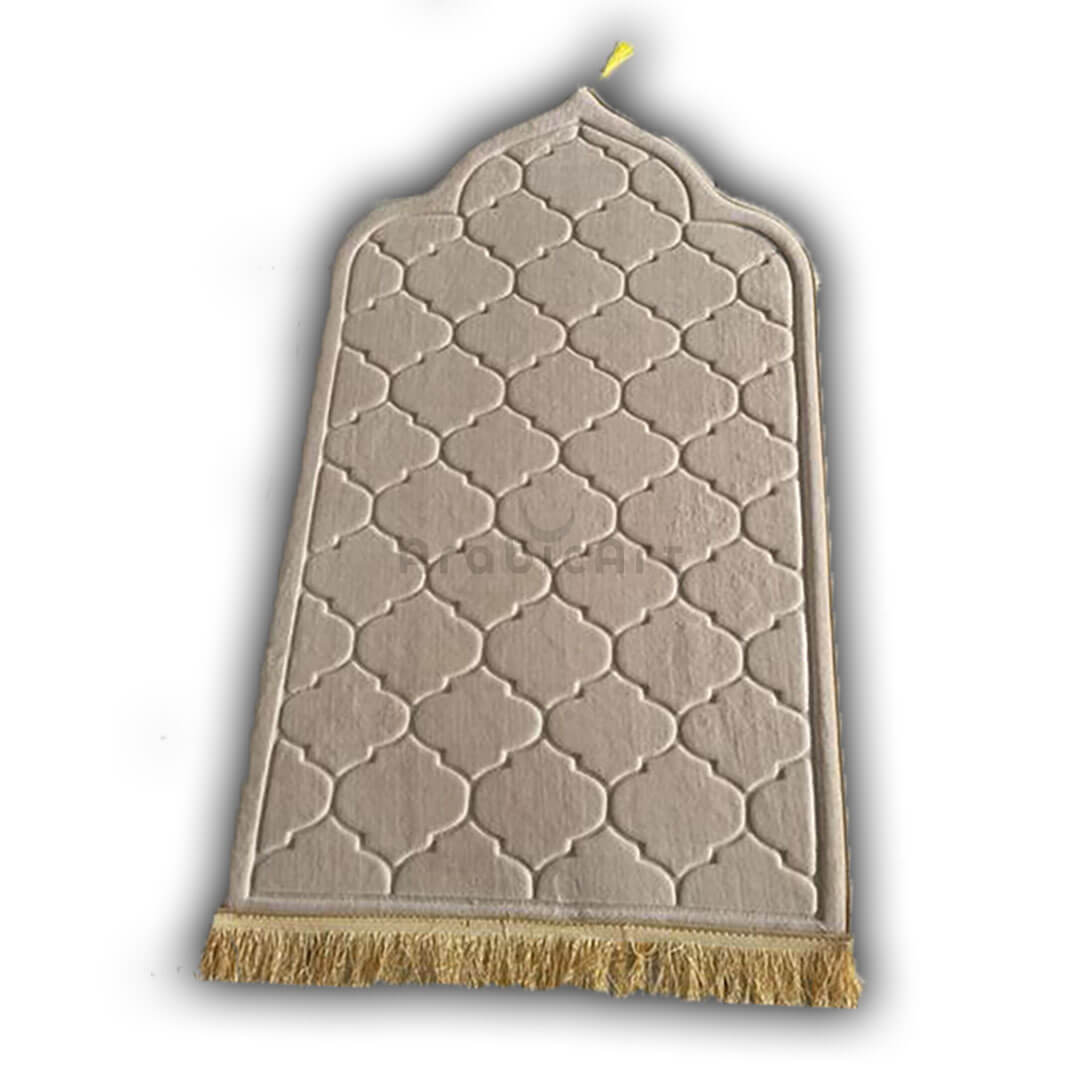 Tapis-Arabesque-Taupe.jpg Tapis de prière personnalisable à offrir