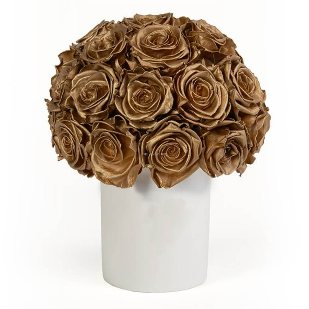 Bouquet de fleurs Deluxe (5) Vase de Roses