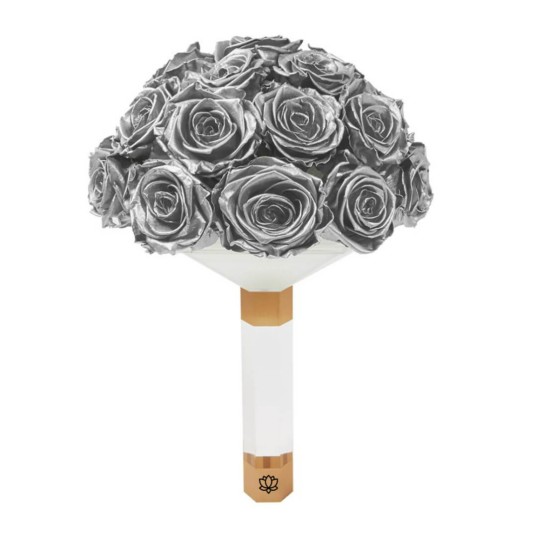 Bouquet de fleurs en or (1) Bouquet de Roses Deluxe