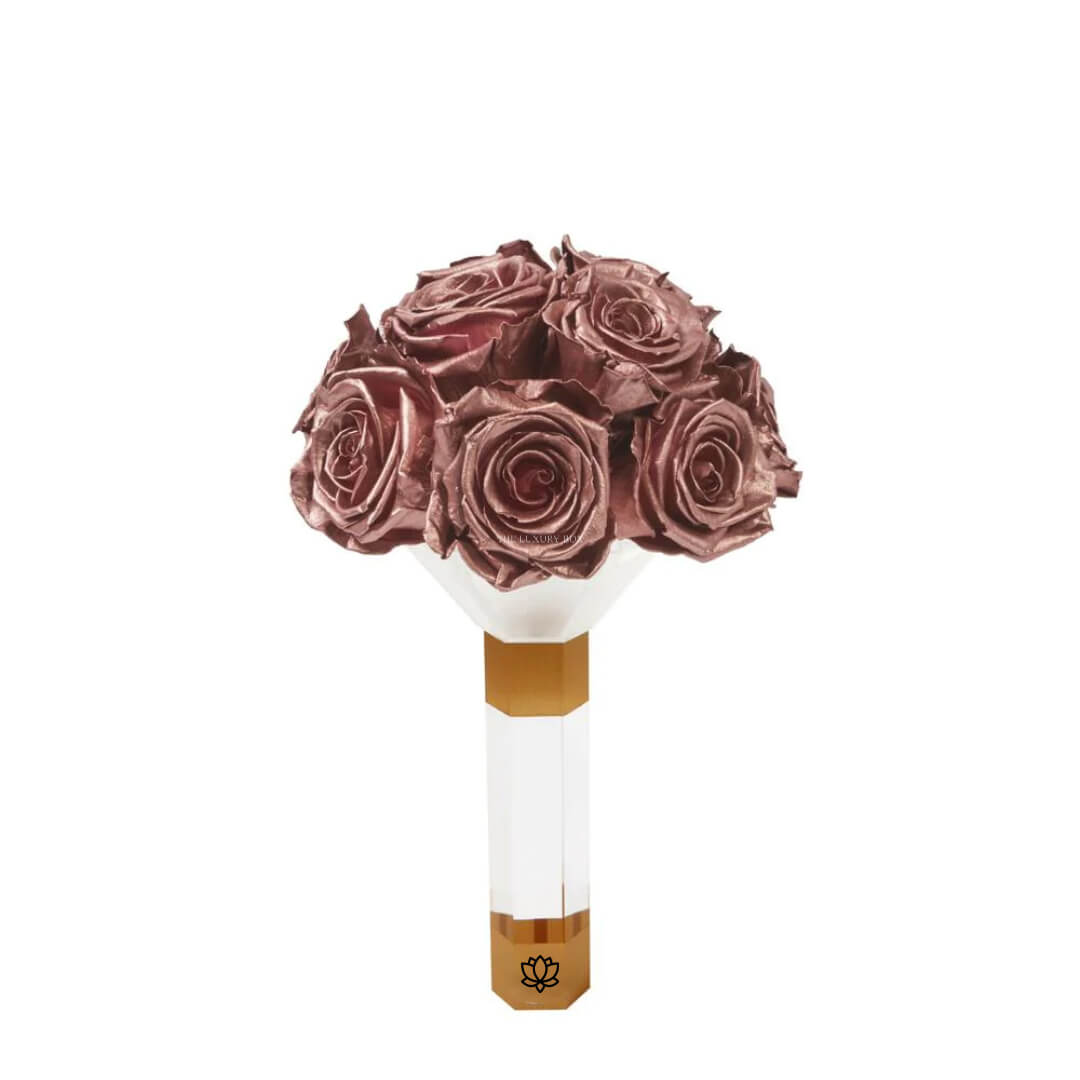 Bouquet de fleurs en or (3) Bouquet de Roses Deluxe