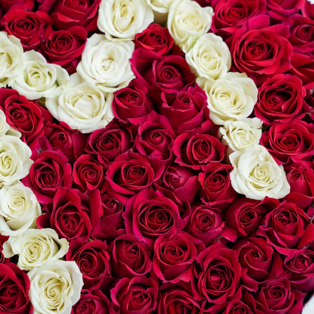 Coffret Rond Lettre Coffret de fleurs Lettre