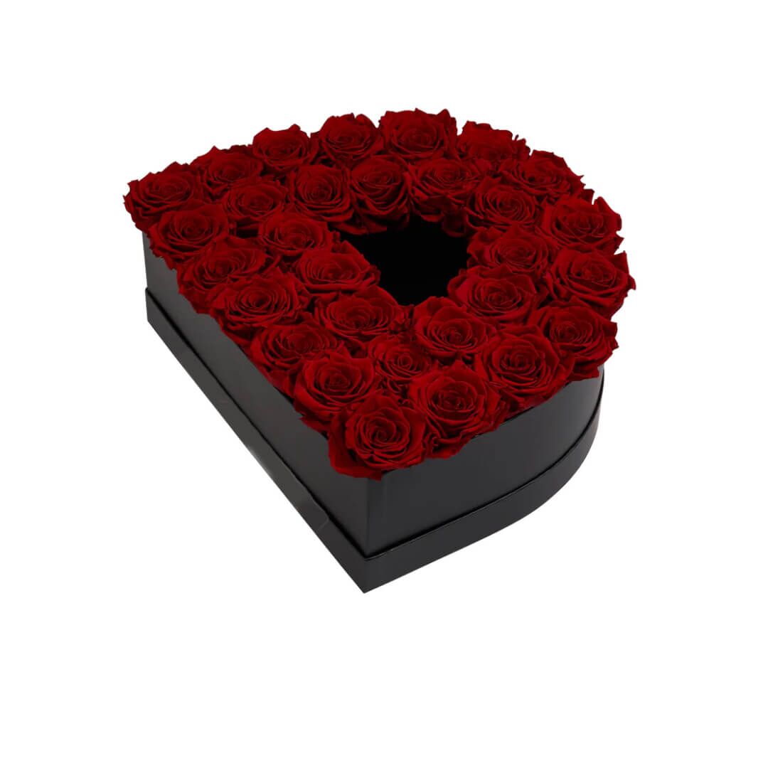 D_red Coffret de fleurs éternelles lettre