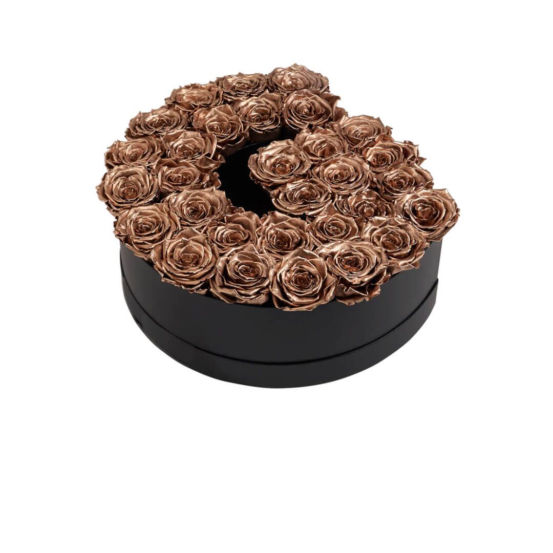 G_gold Lettre de Roses en or