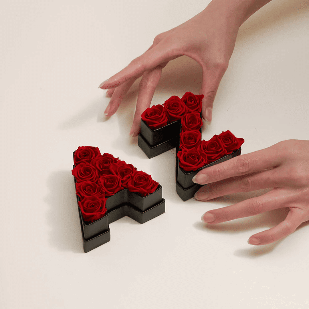 Little Letter Box by The Luxury Box (3) Coffret de fleurs éternelles lettre