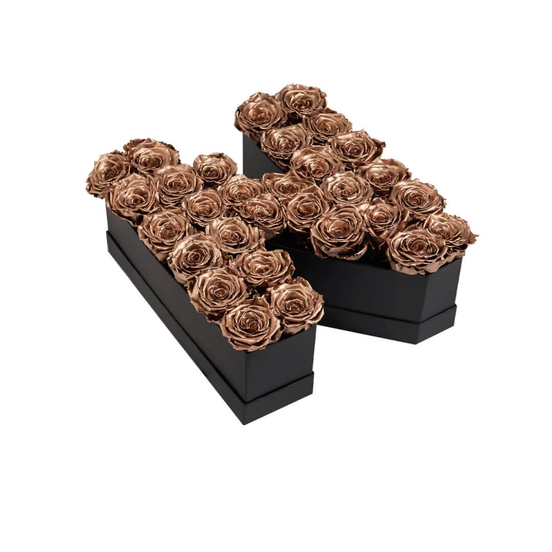 N_gold Lettre de Roses en or