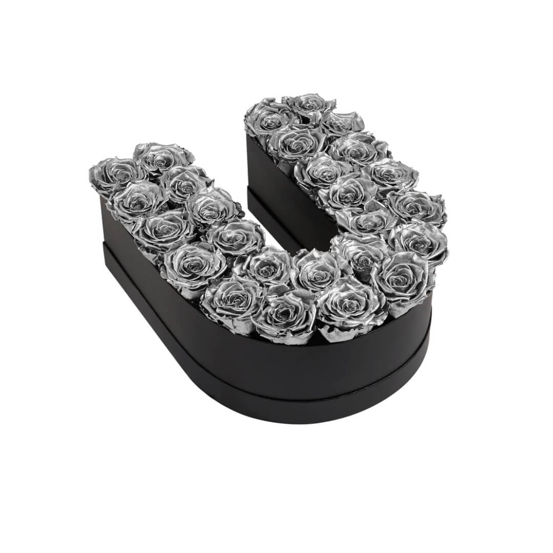 U_sliver Lettre de Roses Silver