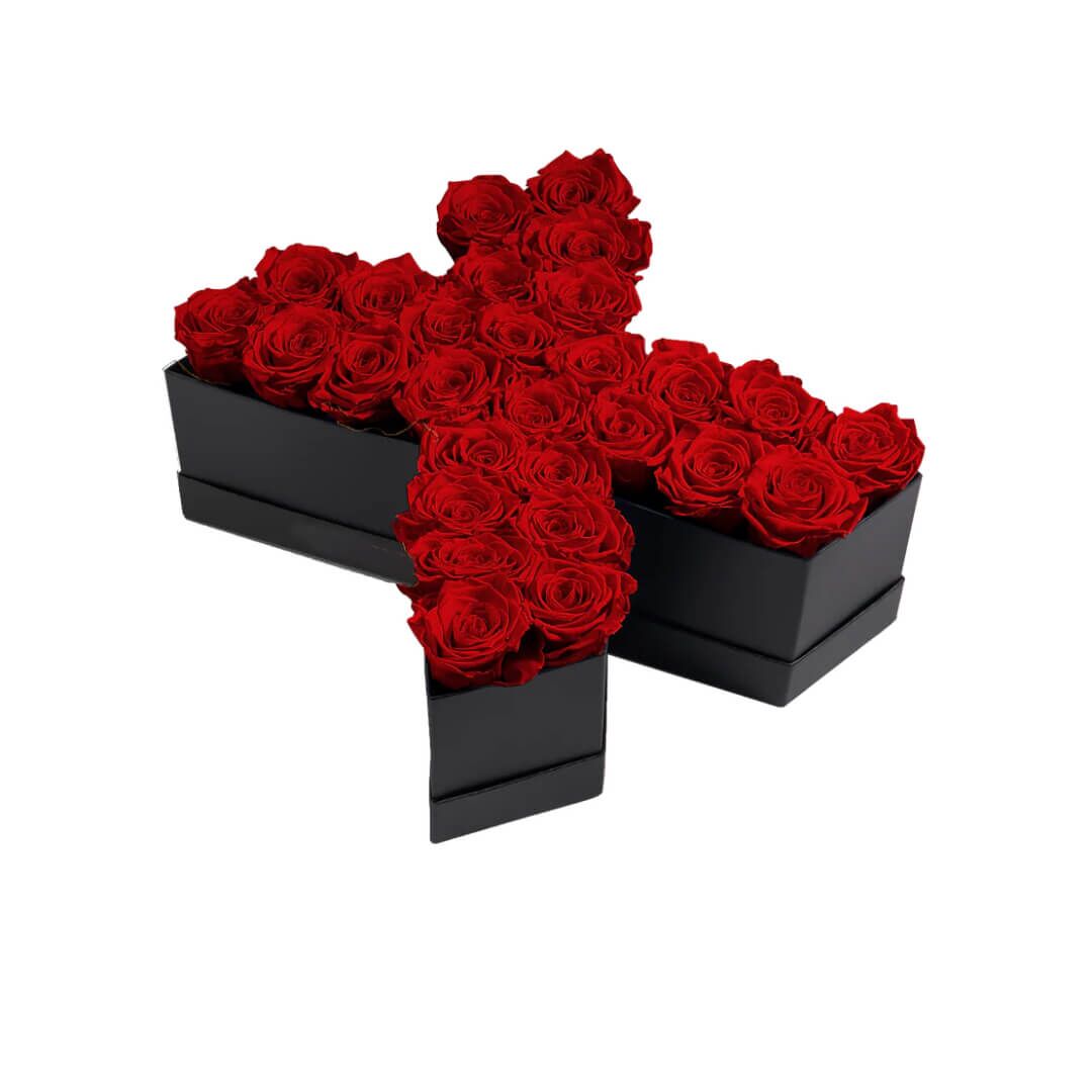 X_red Coffret de fleurs éternelles lettre