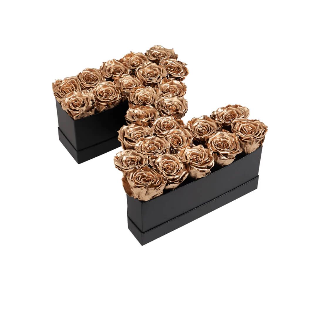 Z_gold Lettre de Roses en or