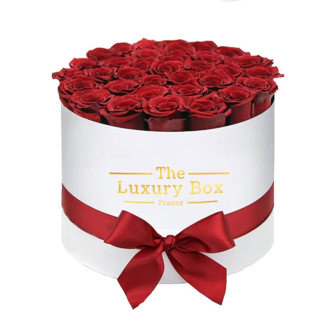 Cercle de roses éternelles - The Luxury Box (12) Commander/Acheter un coffret de roses éternelles rouge
