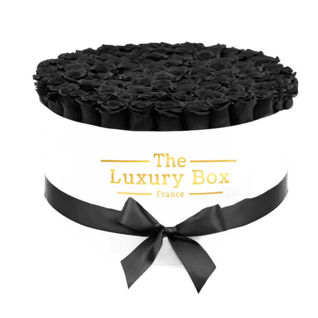 Cercle de roses éternelles - The Luxury Box (38) Commander/Acheter un coffret de roses éternelles noir