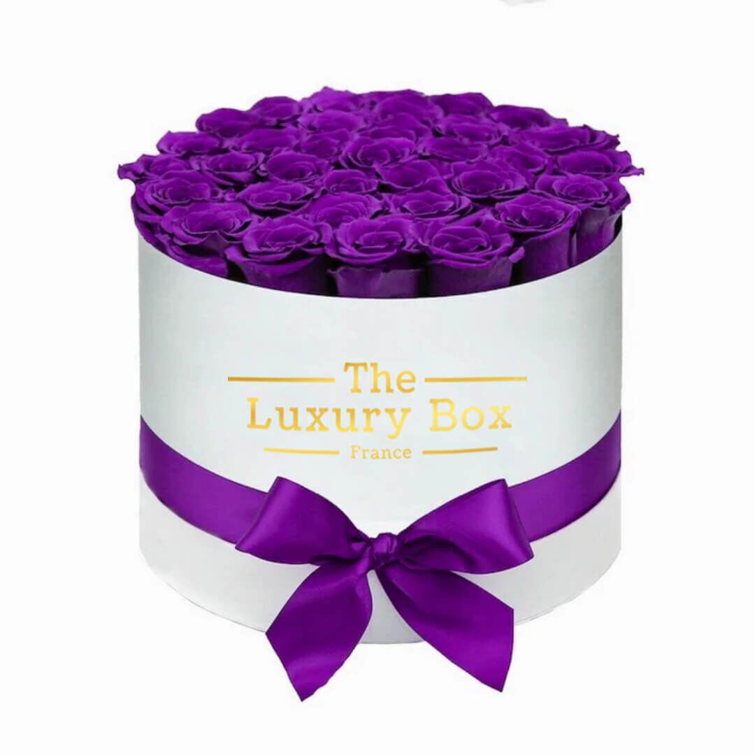 Cercle de roses éternelles - The Luxury Box (44) Commander/Acheter un coffret de roses éternelles violet
