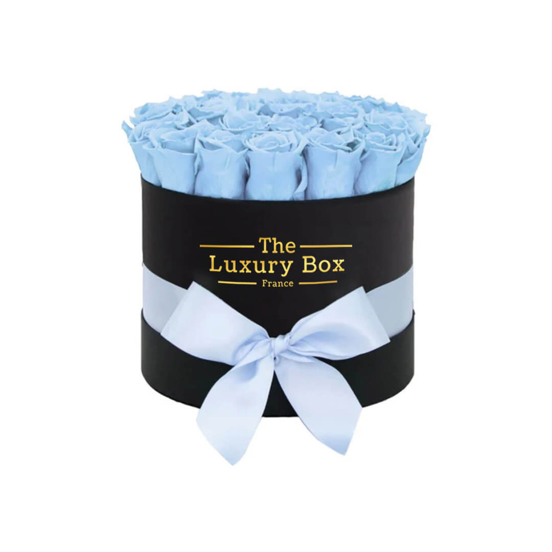 Cercle de roses éternelles - The Luxury Box Commander/Acheter un coffret de roses éternelles turquoise