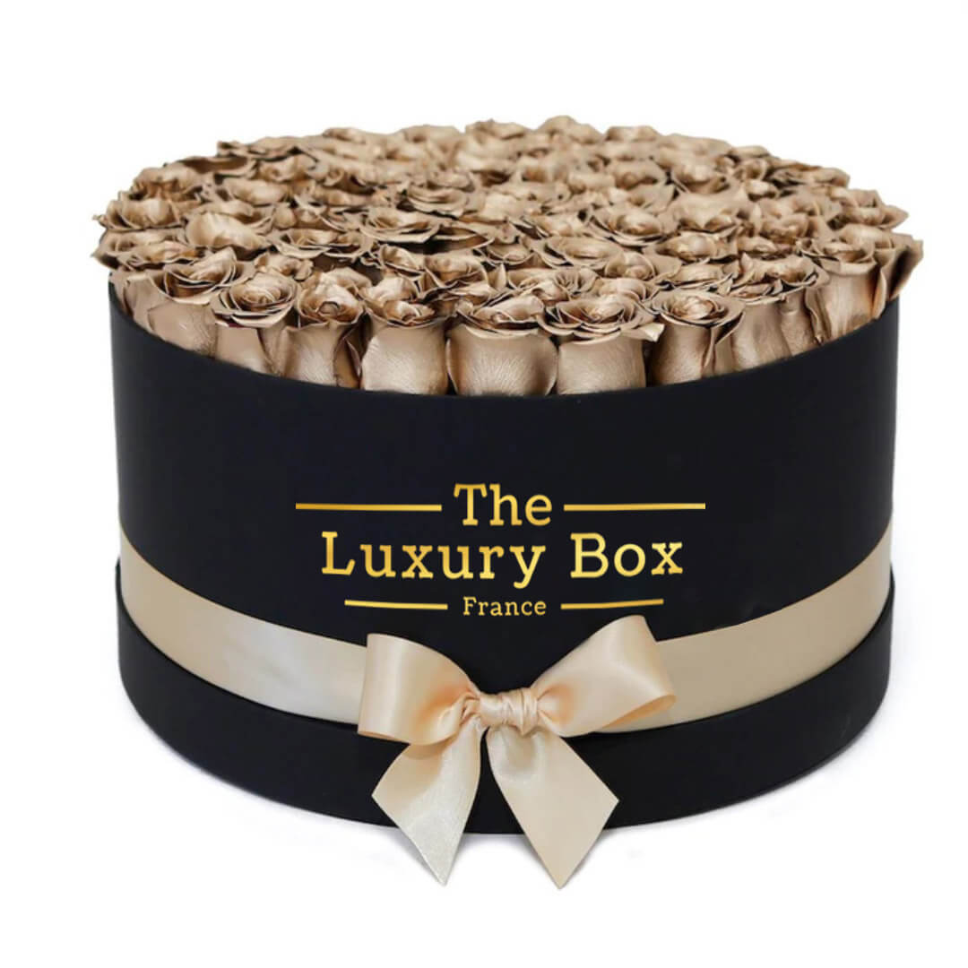 Cercle de roses éternelles - The Luxury Box (7) Commander/Acheter un coffret de roses éternelles en or