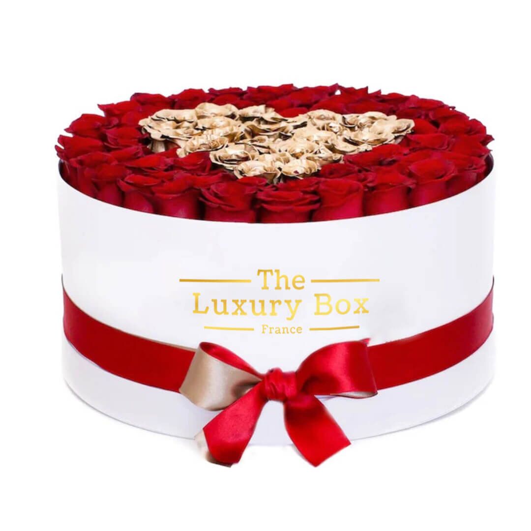 Cercle de roses éternelles - The Luxury Box (8) Commander/Acheter un coffret de roses éternelles rouge