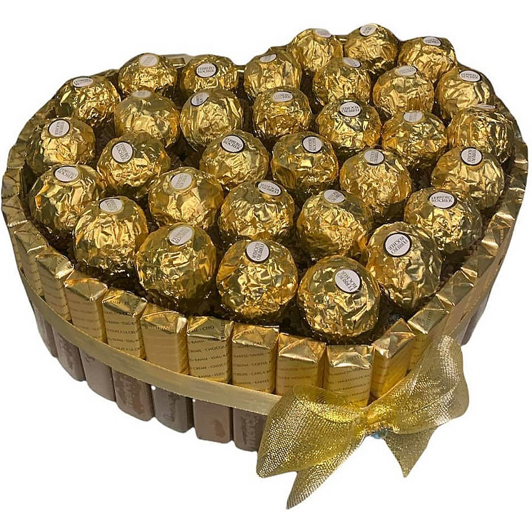 Coeur de Ferrero et Chocolats Merci Coeur de Ferrero et Chocolats Merci